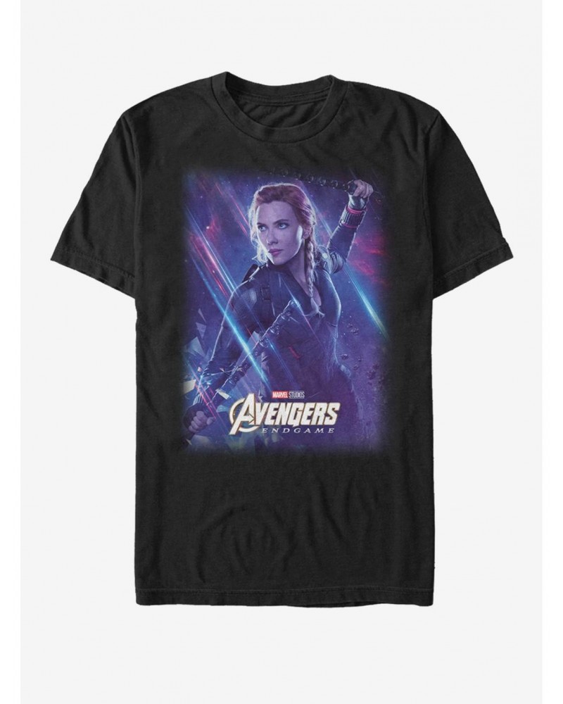 Marvel Avengers: Endgame Space Black Widow T-Shirt $9.32 T-Shirts