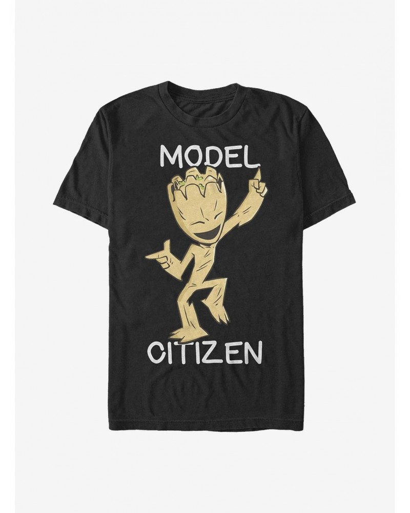 Marvel Guardians Of The Galaxy Groot Model Citizen T-Shirt $10.28 T-Shirts