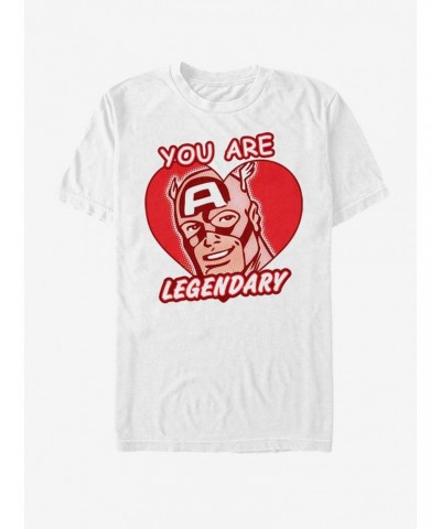 Marvel Captain America Legendary Heart T-Shirt $10.52 T-Shirts