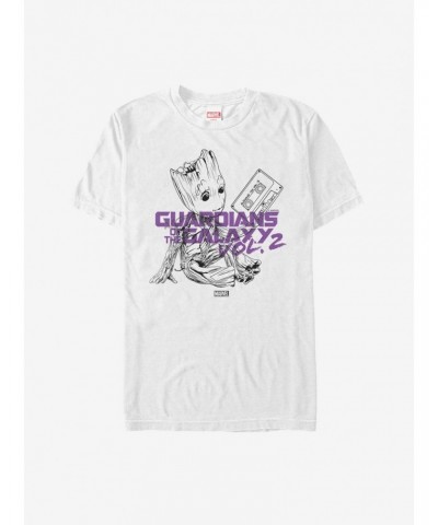 Marvel Guardians of the Galaxy Vol. 2 Groot Music T-Shirt $10.04 T-Shirts