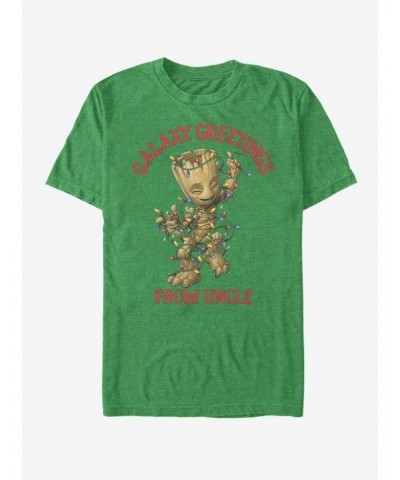 Marvel Guardians Of The Galaxy Xmas Groot Uncle T-Shirt $7.65 T-Shirts