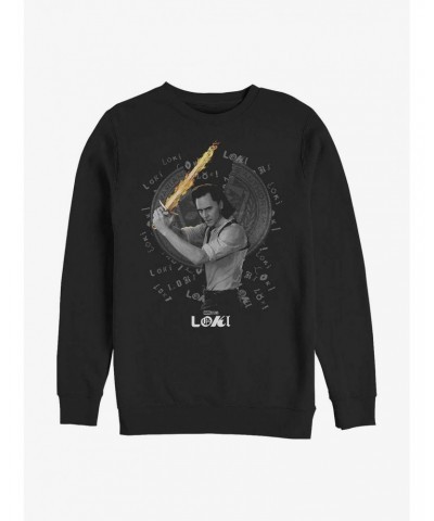 Marvel Loki Laevateinn Sword Sweatshirt $12.92 Sweatshirts