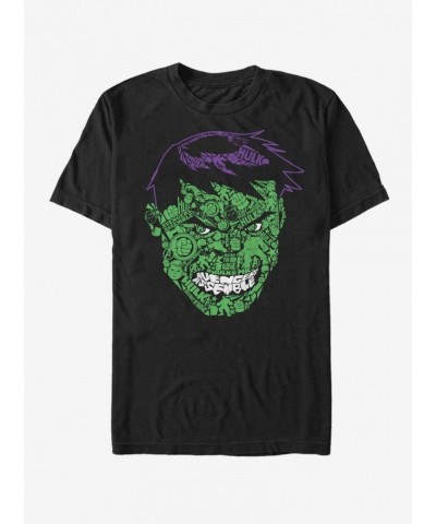 Marvel Hulk HulkFace Icons T-Shirt $8.37 T-Shirts
