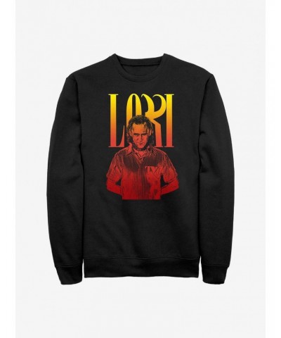 Marvel Loki Fierce Title Pose Crew Sweatshirt $12.92 Sweatshirts