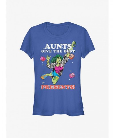 Marvel The Hulk Aunt Presents Girls T-Shirt $11.70 T-Shirts
