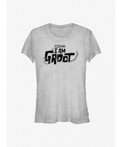 Marvel Guardians Of The Galaxy I Am Groot Tree Logo Girls T-Shirt $9.71 T-Shirts
