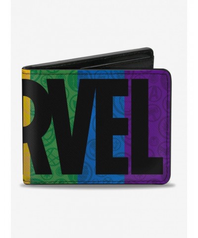 Marvel Brick Rainbow Black Bifold Wallet $9.20 Wallets