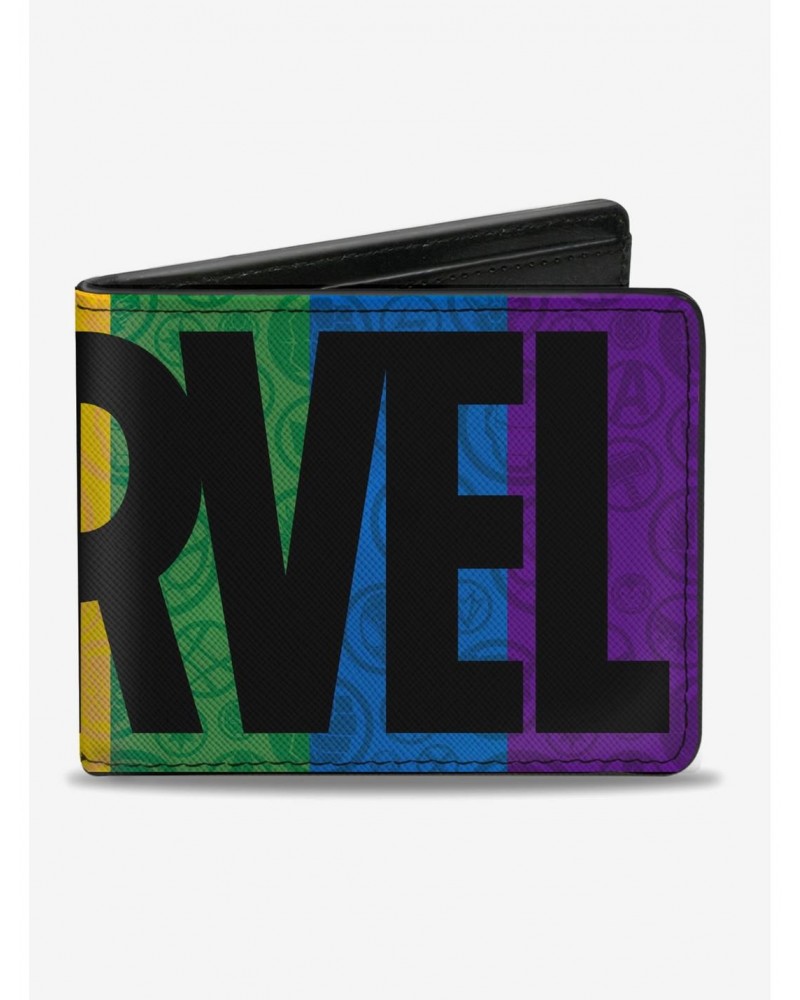 Marvel Brick Rainbow Black Bifold Wallet $9.20 Wallets