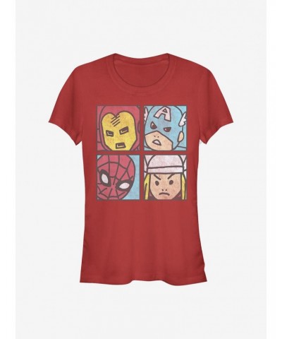 Marvel Avengers Pop Squares Girls T-Shirt $11.45 T-Shirts