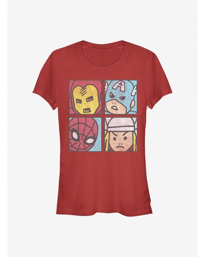 Marvel Avengers Pop Squares Girls T-Shirt $11.45 T-Shirts