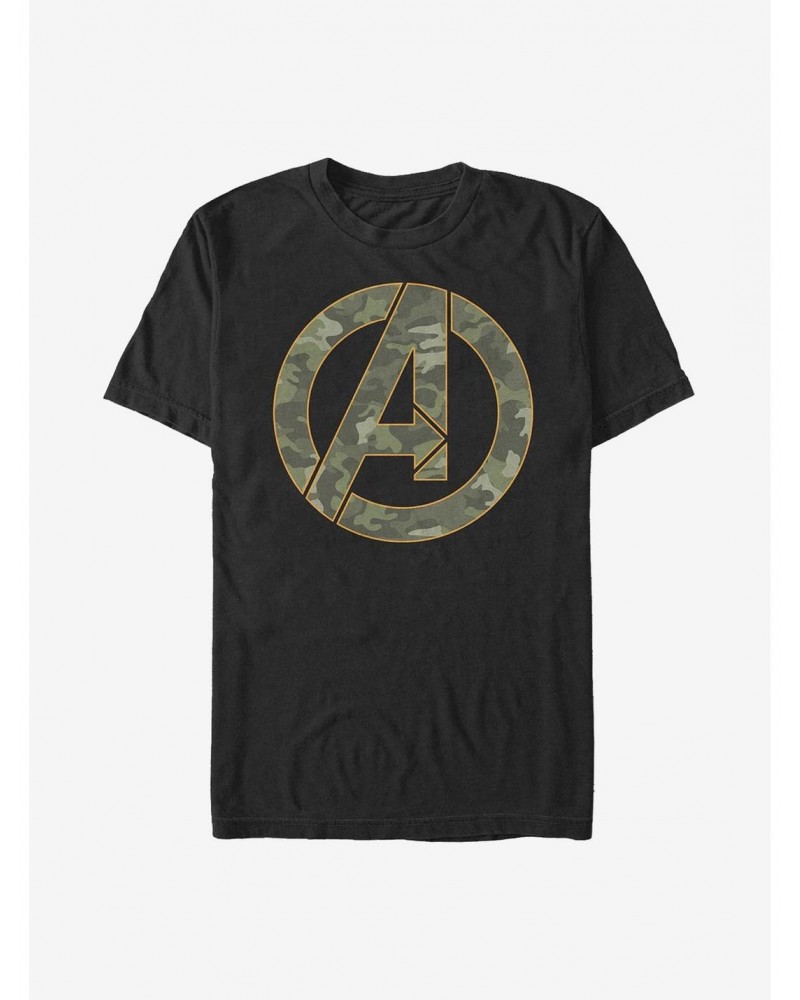 Marvel The Avengers Camo Icon T-Shirt $8.13 T-Shirts