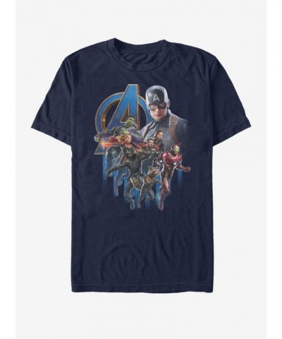 Marvel Avengers: Endgame Avengers Group Poster T-Shirt $9.56 T-Shirts