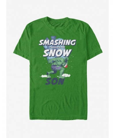 Marvel Hulk Smashing Snow Son T-Shirt $9.08 T-Shirts