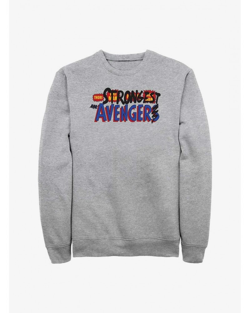 Marvel Thor Strongest Avenger Sweatshirt $18.08 Sweatshirts