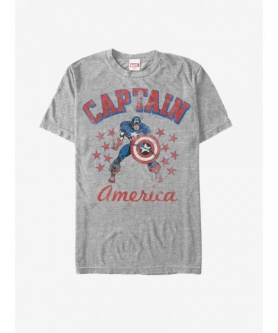 Marvel Classic Captain America Stars T-Shirt $8.13 T-Shirts