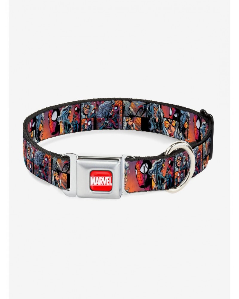 Marvel Avengers Spider-Man Black Cat Seatbelt Buckle Pet Collar $10.21 Pet Collars