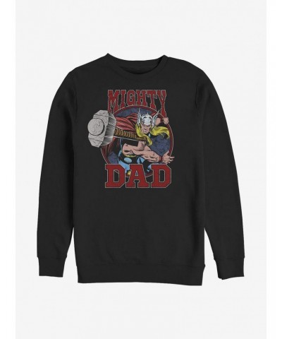 Marvel Thor Mighty Dad Crew Sweatshirt $17.71 Sweatshirts