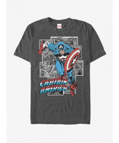 Marvel Captain America Comic Cap T-Shirt $7.89 T-Shirts