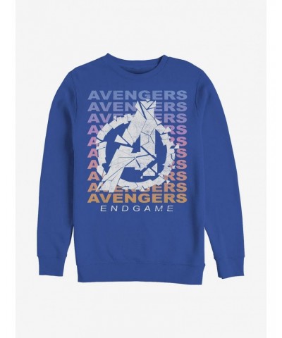 Marvel Avengers Gradient Logo Crew Sweatshirt $11.44 Sweatshirts