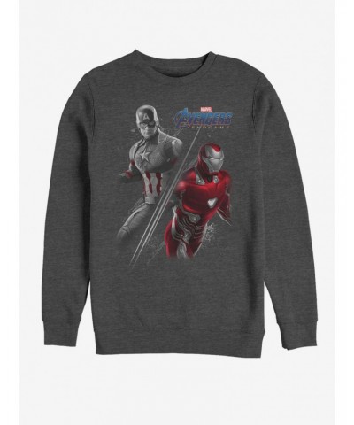 Marvel Avengers: Endgame Captain America and Iron Man Sweatshirt $12.92 Sweatshirts