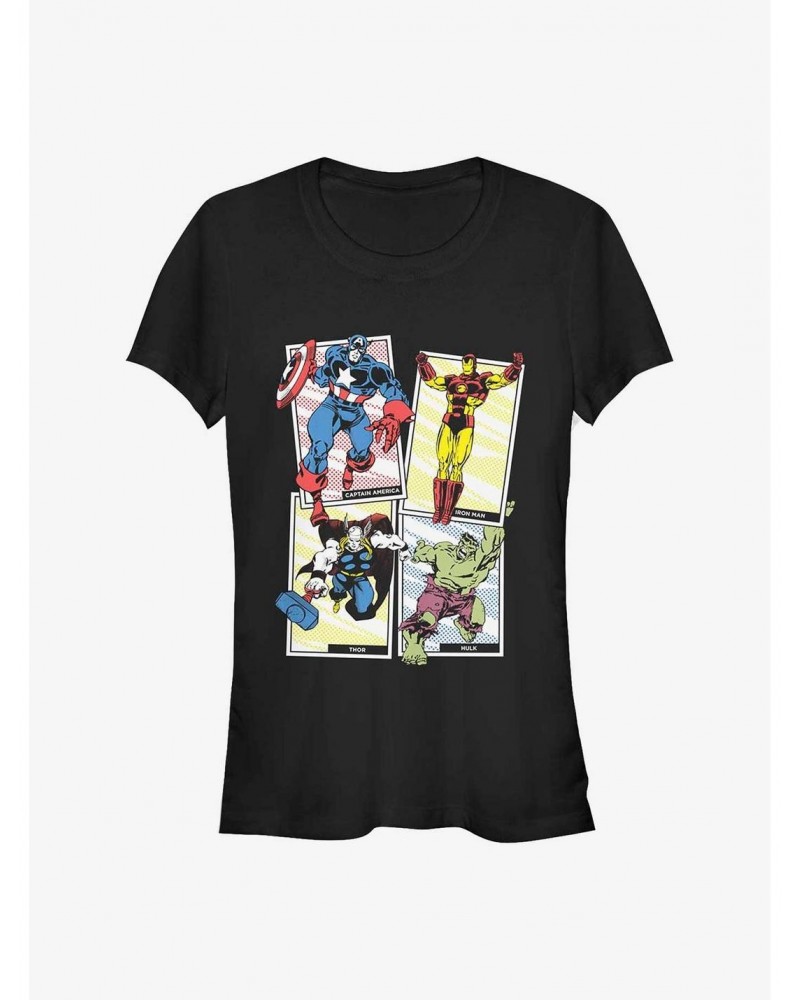 Marvel Avengers Core Popout Cards Girls T-Shirt $11.21 T-Shirts