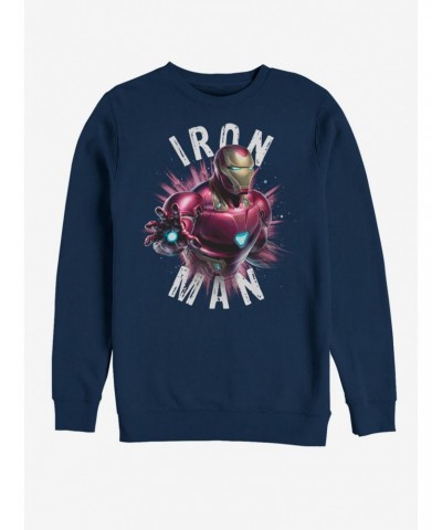 Marvel Avengers: Endgame Iron Man Burst Sweatshirt $15.87 Sweatshirts