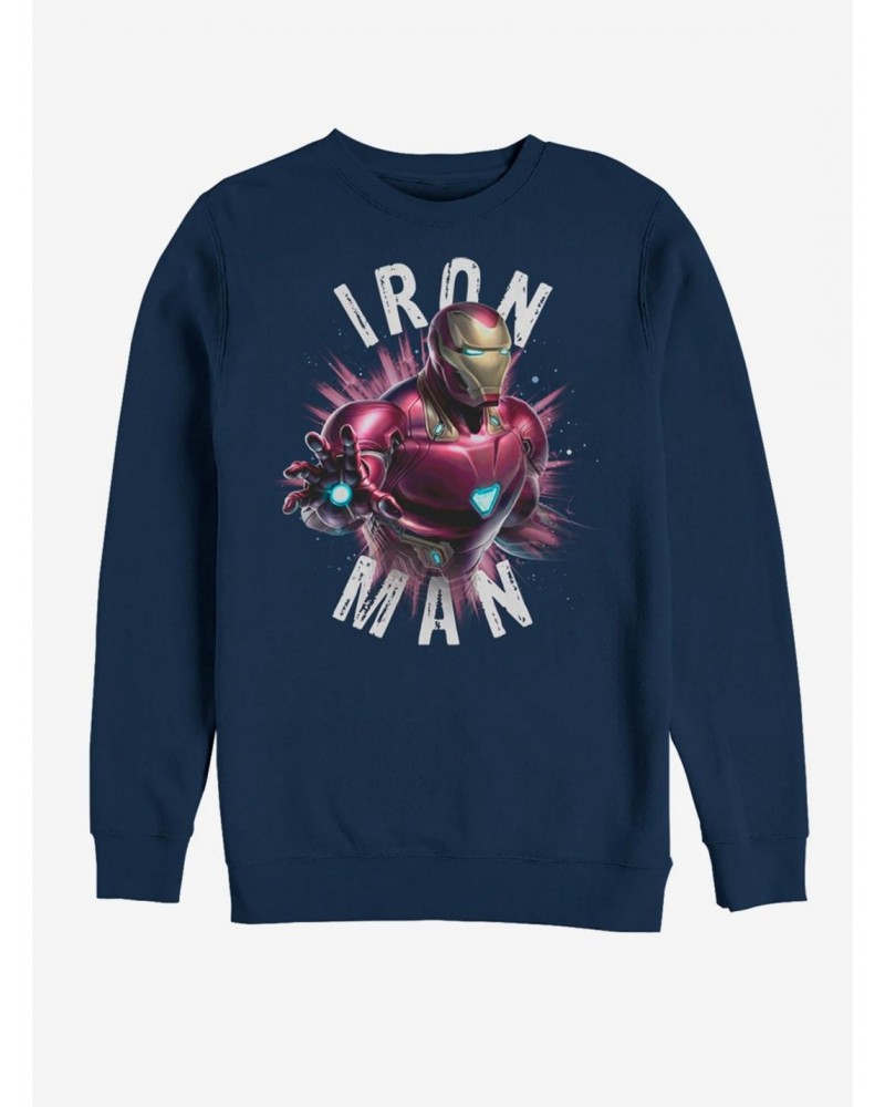 Marvel Avengers: Endgame Iron Man Burst Sweatshirt $15.87 Sweatshirts