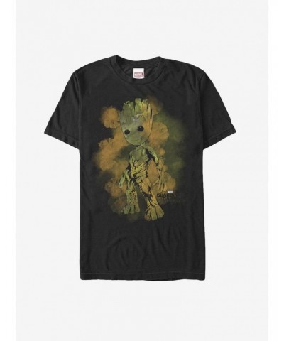 Marvel Guardians of Galaxy Vol. 2 Groot Smudge T-Shirt $7.17 T-Shirts