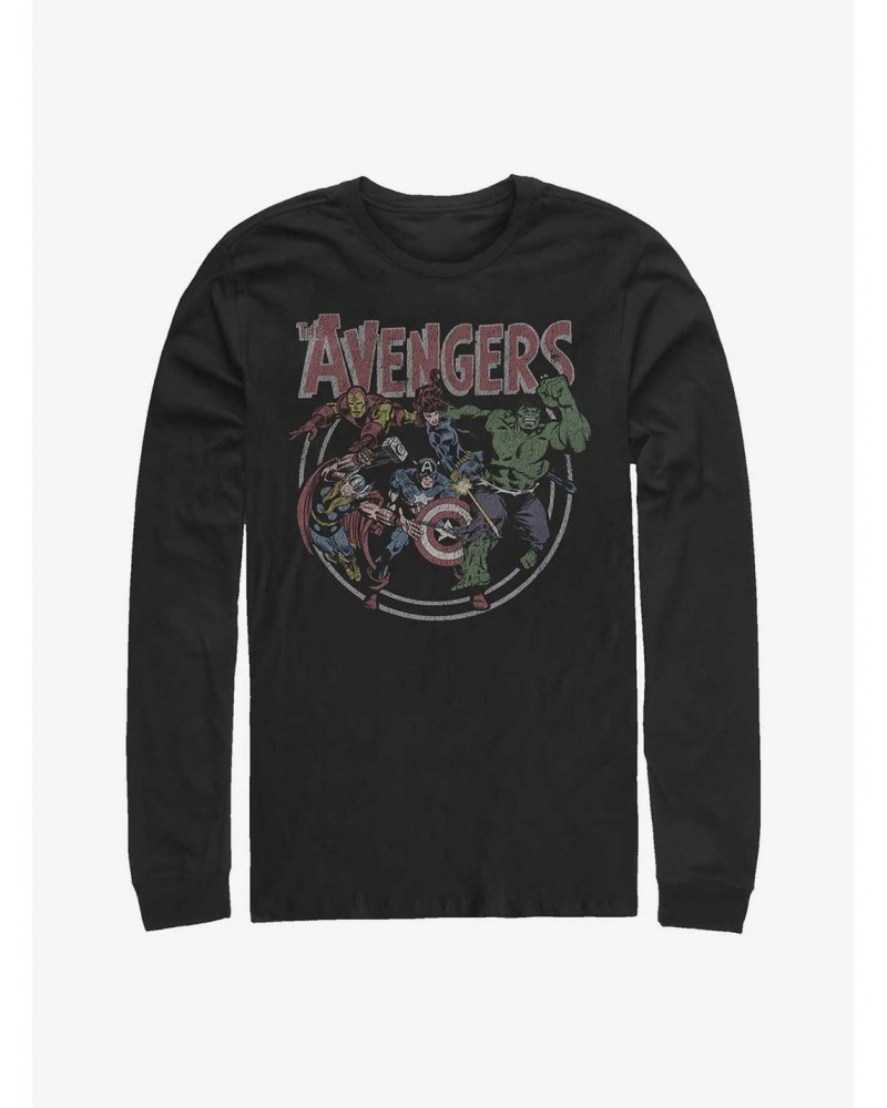 Marvel Avengers Vintage Long-Sleeve T-Shirt $14.15 T-Shirts