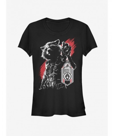 Marvel Avengers Endgame Rocket Tag Girls T-Shirt $11.45 T-Shirts