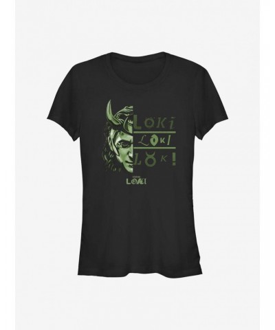 Marvel Loki Symbols Girls T-Shirt $10.71 T-Shirts