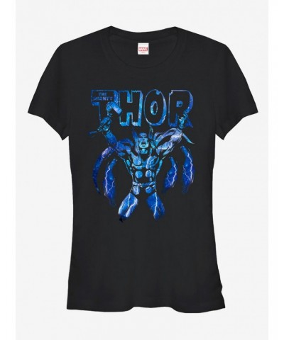 Marvel Mighty Thor Electric Current Girls T-Shirt $11.95 T-Shirts