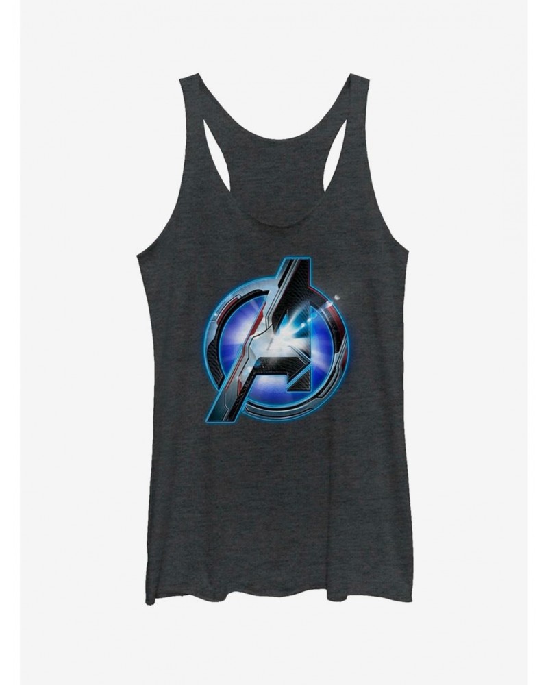 Marvel Avengers: Endgame Tech Logo Girls Heathered Tank Top $8.55 Tops