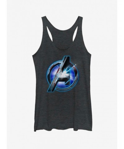 Marvel Avengers: Endgame Tech Logo Girls Heathered Tank Top $8.55 Tops