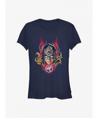 Marvel Thor: Love and Thunder Mighty Helmet Girls T-Shirt $7.72 T-Shirts