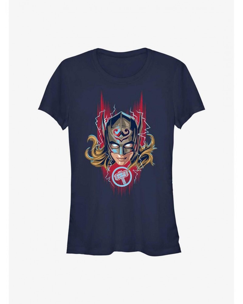 Marvel Thor: Love and Thunder Mighty Helmet Girls T-Shirt $7.72 T-Shirts