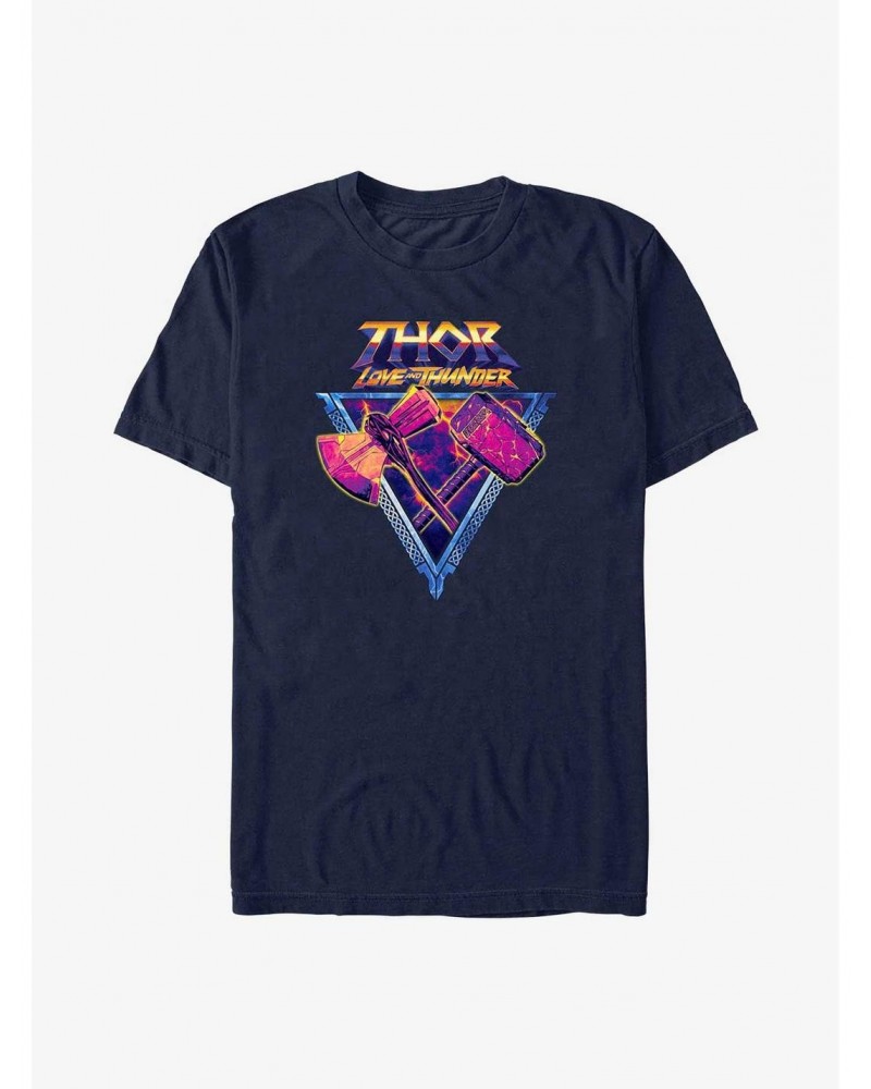 Marvel Thor: Love and Thunder Mjolnir and Stormbreaker T-Shirt $9.32 T-Shirts