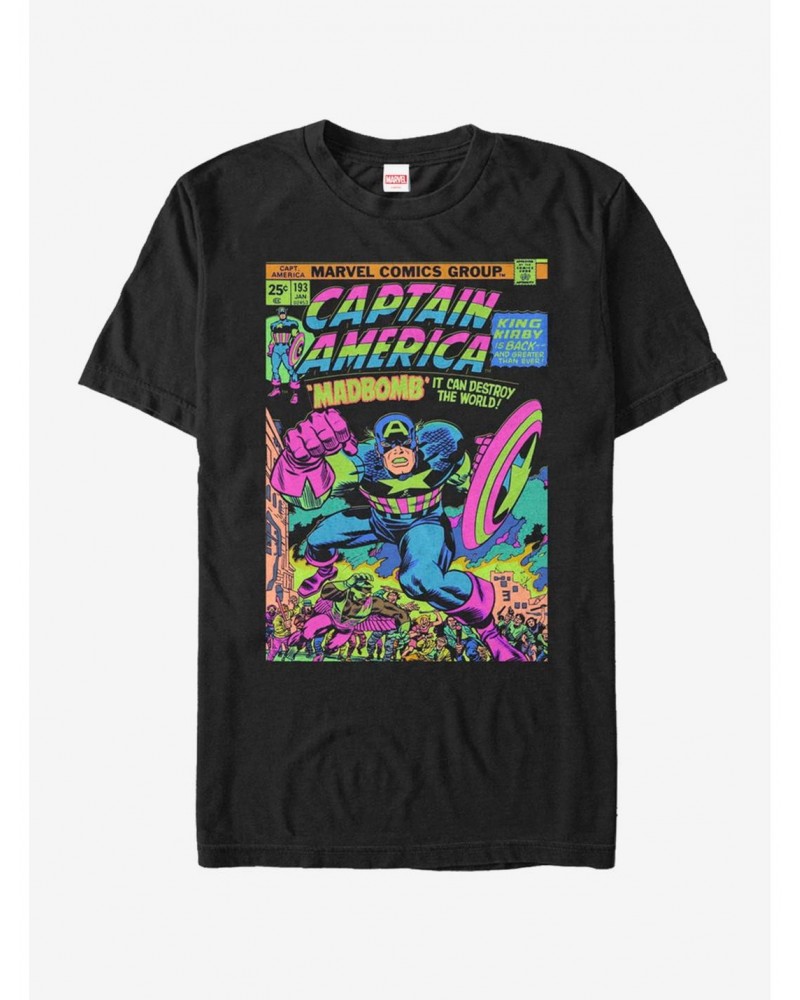 Marvel Captain America Glow T-Shirt $9.56 T-Shirts