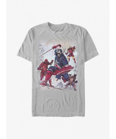 Marvel Captain America Samurai Warriors T-Shirt $9.32 T-Shirts