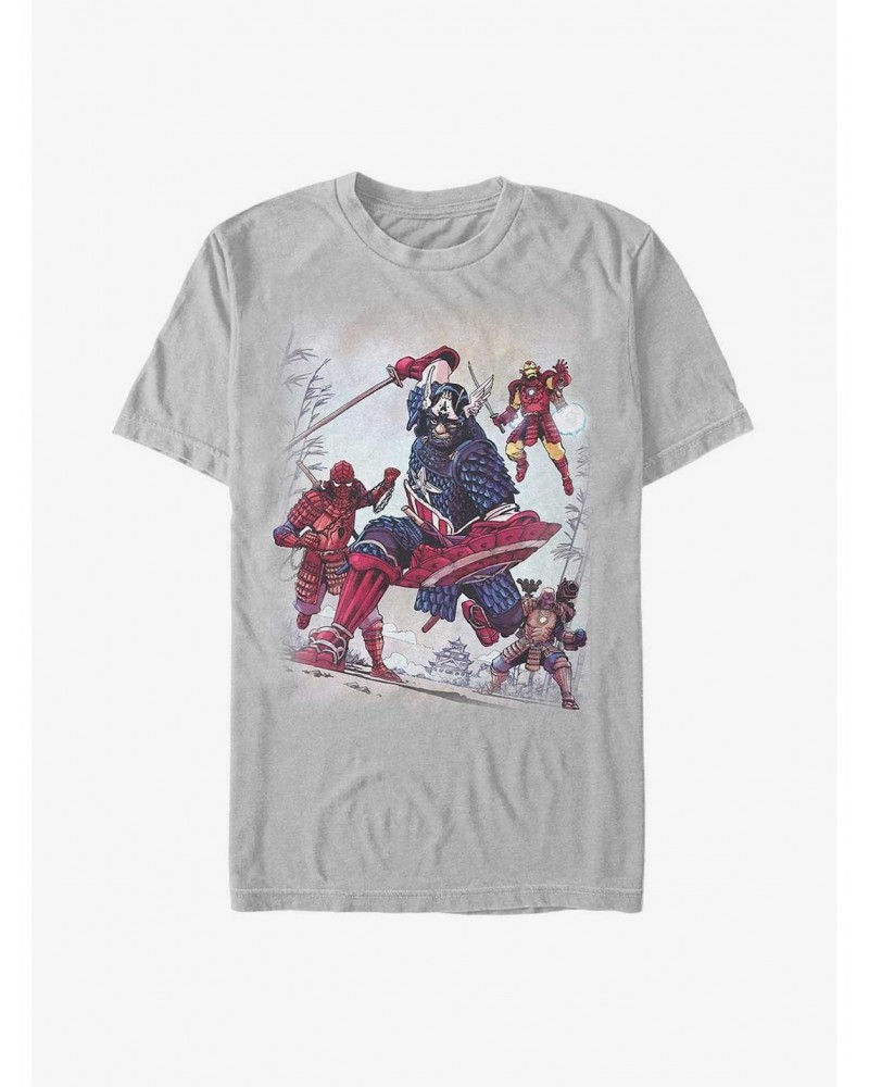 Marvel Captain America Samurai Warriors T-Shirt $9.32 T-Shirts