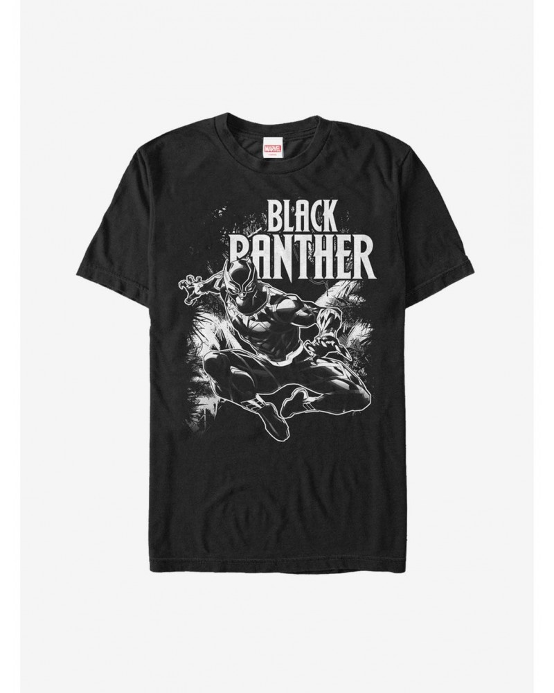 Marvel Black Panther Jungle Leap T-Shirt $10.28 T-Shirts