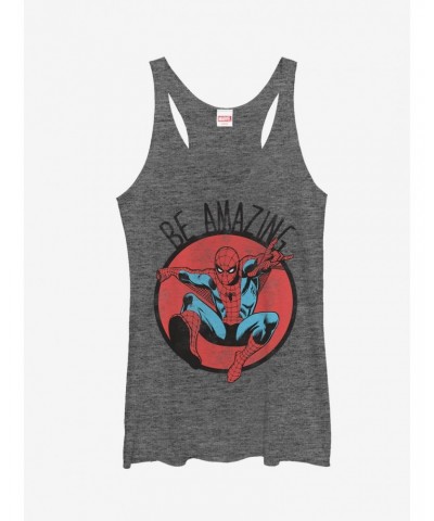Marvel Spider-Man Be Amazing Girls Tanks $9.84 Tanks