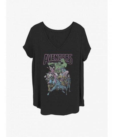 Marvel The Avengers Band Tee Girls T-Shirt Plus Size $8.67 T-Shirts