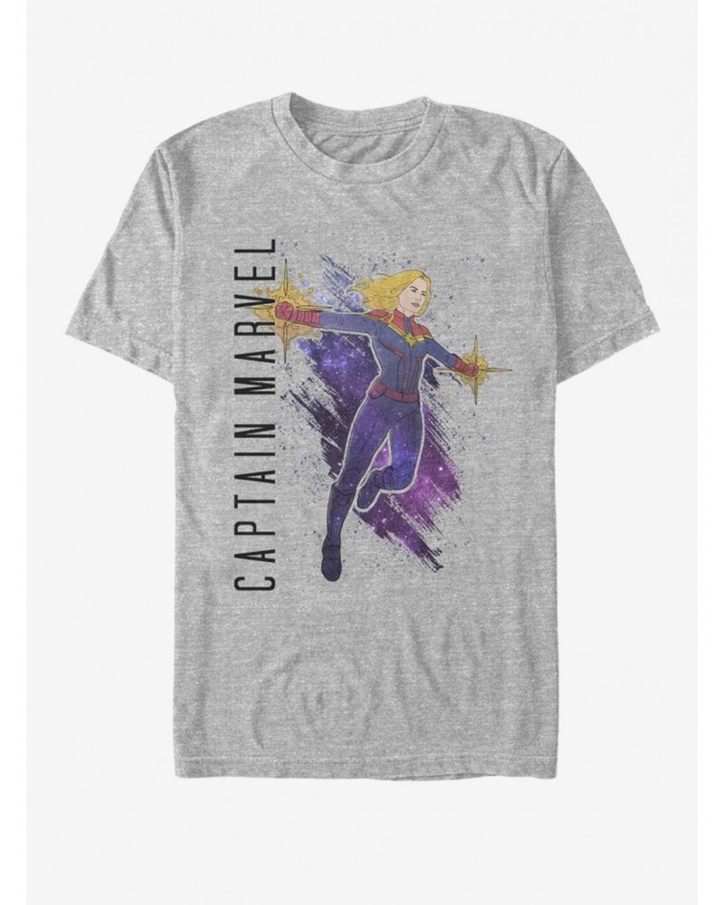 Marvel Avengers: Endgame Captain Marvel Painted T-Shirt $8.13 T-Shirts