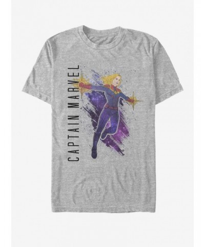 Marvel Avengers: Endgame Captain Marvel Painted T-Shirt $8.13 T-Shirts