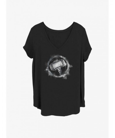 Marvel Thor Spray Logo Girls T-Shirt Plus Size $9.83 T-Shirts