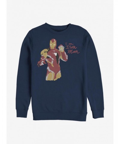 Marvel Iron Man Iron Scribbles Crew Sweatshirt $11.07 Sweatshirts