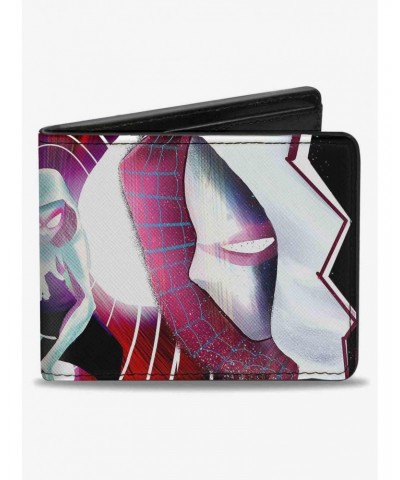Marvel Spider Gwen 3 Crouching 5 Face to Face Cover Poses Bifold Wallet $9.41 Wallets