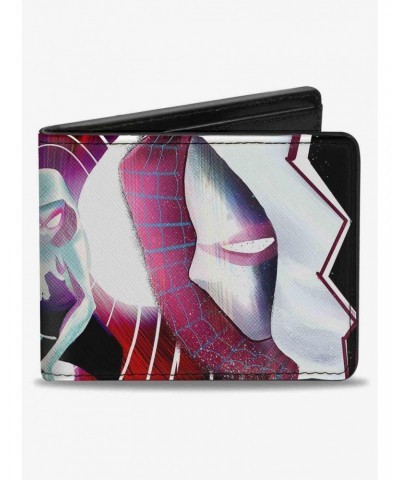 Marvel Spider Gwen 3 Crouching 5 Face to Face Cover Poses Bifold Wallet $9.41 Wallets