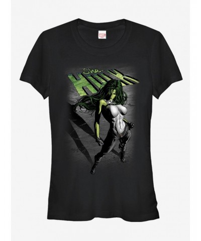 Marvel She-Hulk Shadow Girls T-Shirt $10.21 T-Shirts